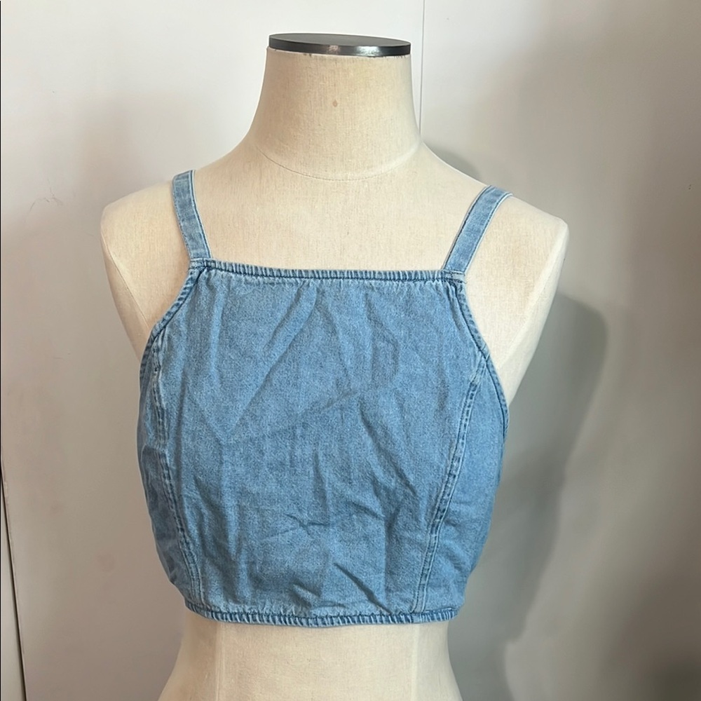 American Eagle Outfitters Denim Blue Women's Top